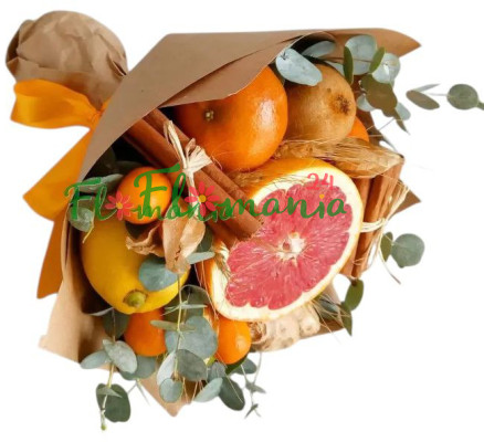Мужской фруктовый съедобный букет №8